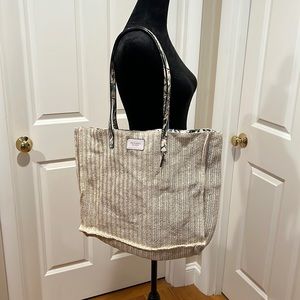 Victoria’s Secret, large, beach/hobo bag. One open compartment, snaps shut. NWT.